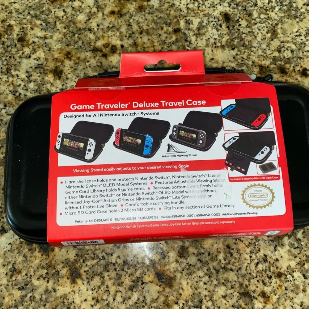Nintendo Switch Travel Case The Legend of Zelda Skyward Design (Teal/White) New